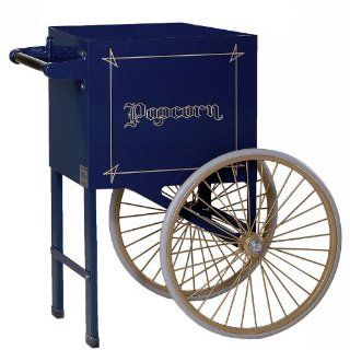 Gold Medal 2659NB Navy Blue Popcorn Cart For 18" x 16" Poppers Kitchen & Dining