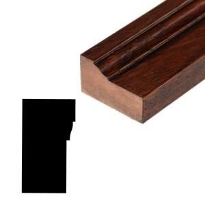 Main Door Rustic Collection 2 1/4 in. x 80 in. Prefinished Solid Mahogany Type Brickmold Kit SH MAH BM 80IN PF RUSTIC