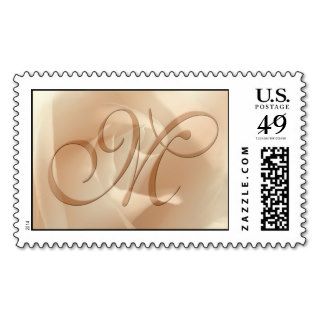 Wedding Monogram Letter M Stamp Stamps