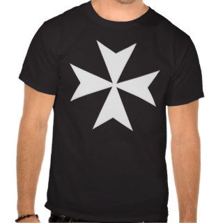 Knights Hospitaller Big Cross Black Shirt
