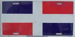 LP   484 Dominican Republic Flag License Plate   2372 Automotive