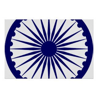 Ashoka Chakra, India flag Poster