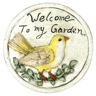 Garden Odyssey POYYH484A Welcome To My Garden Decorative Stepping Stone  Outdoor Decorative Stones  Patio, Lawn & Garden