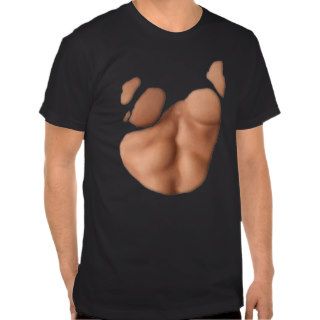 Torn T shirt With Fake Abs (Light Skin)