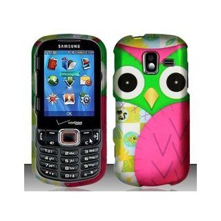 Samsung Intensity 3 U485 (Verizon) Colorful Owl Design Hard Case Snap On Protector Cover + Free Animal Rubber Band Bracelet Cell Phones & Accessories