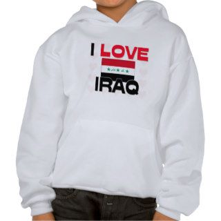 I Love Iraq Hooded Pullovers