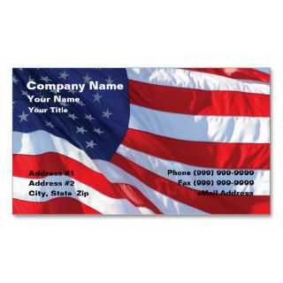 United States Flag Business Cards