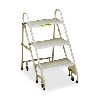 Cramer Folding Platform Ladder 3 Step Folding Platform Ladder, 19 1/2"x27 1/2"x33 3/8", Beige   Step Stools