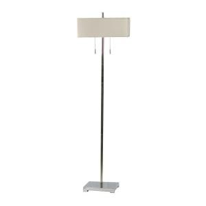 Absolute Decor 57 in. Burnished Steel Metal Floor Lamp with Twin Light CVACR167
