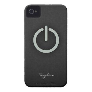 Ash Gray Power Button Case Mate iPhone 4 Case