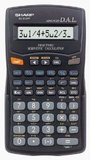 Sharp EL 503W Scientific and Fraction Calculator with Advanced D.A.L. in Black  Electronics