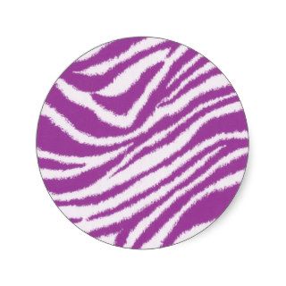 Purple Zebra print Stickers