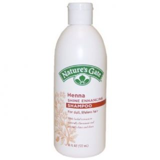 Nature's Gate Henna Shine Enhancing Shampoo for Dull, Lifeless Hair, 18 Ounce Bottles (Pack of 4)  Beauty