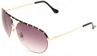 Jessica Simpson Women's J504 GLDBK Aviator Sunglasses,Gold Frame/Smoke Gradient Lens,One Size Clothing