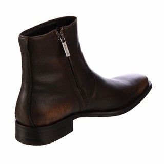 Kenneth Cole New York Men's 'Clean Cut' Brown Leather Boots FINAL SALE Kenneth Cole New York Boots