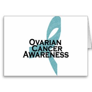 ovarian cancer awarness ribbon cards