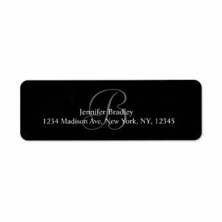 Monogram B Address Labels