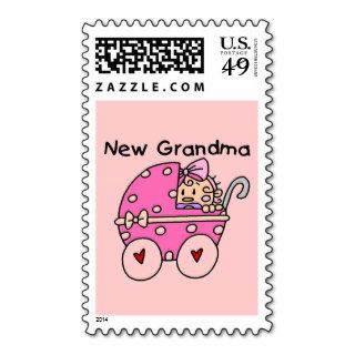 Baby Girl New Grandma T shirts and Gifts Postage Stamps