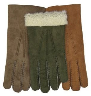 Fratelli Orsini Men's Handsewn Sueded Lamb Shearling Gloves Size 7 Color Barley at  Mens Clothing store Cold Weather Gloves