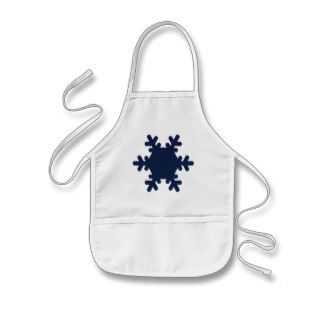 Snowflake Arts & Crafts / Cooking Apron   White