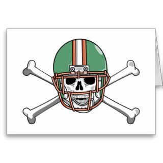 funny skeleton football greeting cards