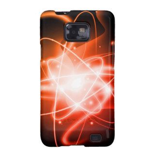 White Red and Orange Glowing Heart Samsung Galaxy S2 Case