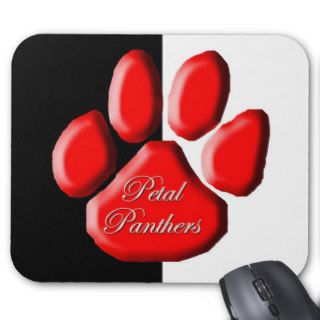 Petal Panther Paw Mousepad