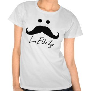 Lon Eldridge   Mustache logo   Baby doll tee
