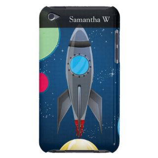 Outer Space Rocket Ship iPod Touch Cases