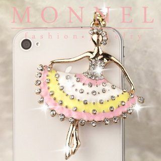 ip491 Cute Ballerina Dancer Anti Dust Plug for iPhone Android 3.5mm Cover Charm Cell Phones & Accessories