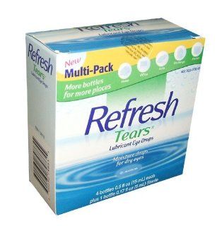 2.17 fl oz. Refresh Tears Lubricant Eye Drops, Moisture Drops for Dry Eyes. 4  .5 fl oz. bottles and 1  .17 fl oz bottle Health & Personal Care