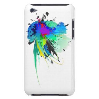 Abstract Peacock Paint Splatters iPod Touch Cover