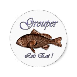 Grouper Let's Eat Stickers