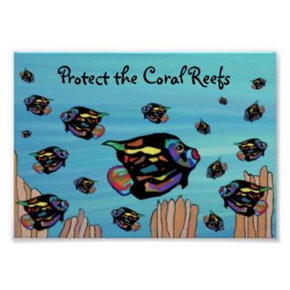 Protect the Coral Reefs Poster