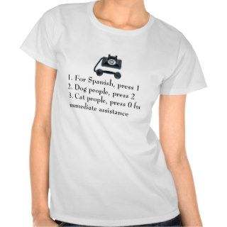 CAT PEOPLE PRESS 0 FOR IMMEDIATE ASSISTANCE VM TEES