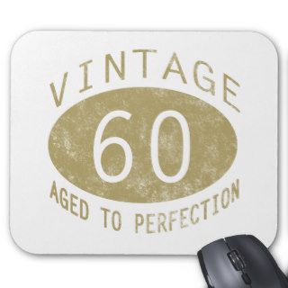 60th Birthday Vintage Humor Mouse Pads