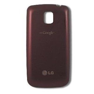 Red Original OEM LG Optimus T P509 Back Cover Battery Door Cell Phones & Accessories