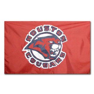 University of Houston Cougars Applique Flag (Red/Whte)  Outdoor Banners  Sports & Outdoors