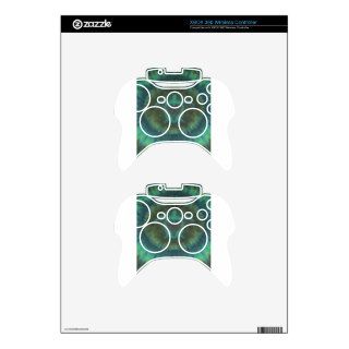 Black Green Love Turtles Heart Tie Dye Xbox 360 Controller Skins