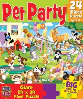 Puzzle Place   Pet Party   24 Piece Floor Puzzle Toys & Games