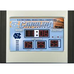 North Carolina Tar Heels Scoreboard Desk Clock College Themed