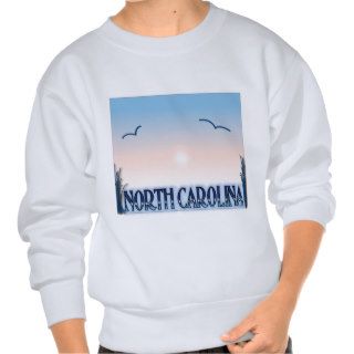 North Carolina Airbrush Sunset Pullover Sweatshirts