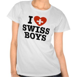 I Love Swiss Boys T shirt