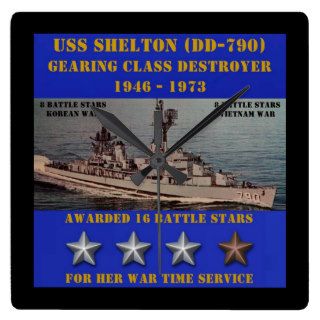 USS Shelton (DD 790) Wall Clock