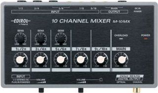 Edirol M 10MX 10 ch Compact Mixer (Battery Pwrd) PA Mixer Musical Instruments
