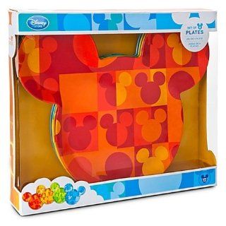 Disney Summer Brights Mickey Mouse 4 pc. Plate Set Kitchen & Dining
