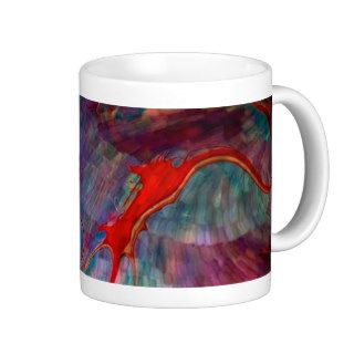 abstract chaos, colorful coffee mugs