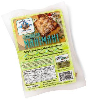 Henry & Lisa's Natural Seafood Grab N' Go Caribbean Mahimahi, 5 Ounce Packages (Pack of 10)  Grocery & Gourmet Food