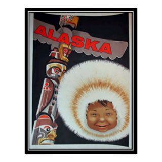 Alaska Vintage Print