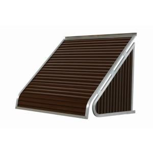 NuImage Awnings 3 ft. 3500 Series Aluminum Window Awning (24 in. H x 20 in. D) in Brown 35X5X3620XX05X